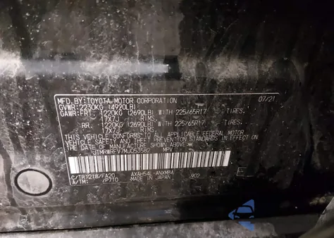 2021 Toyota Rav4 Hybrid Xle z USA, uszkodzony, nr VIN JTMRWRFV7MJ053582